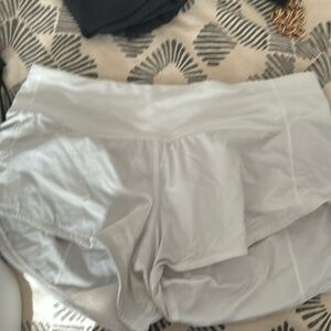 White lululemon shorts